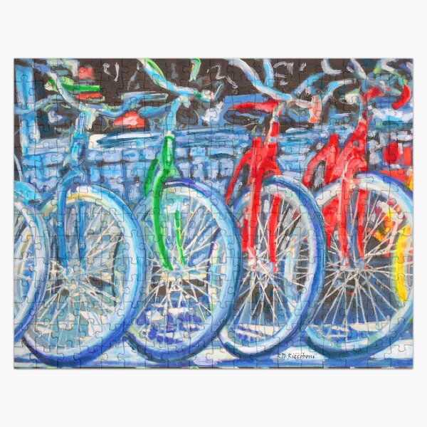 The Bicycle Shop - Bikes in A Row - Painting Jigsaw Puzzle