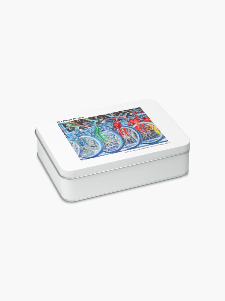 Alternate view of The Bicycle Shop - Bikes in A Row - Painting Jigsaw Puzzle