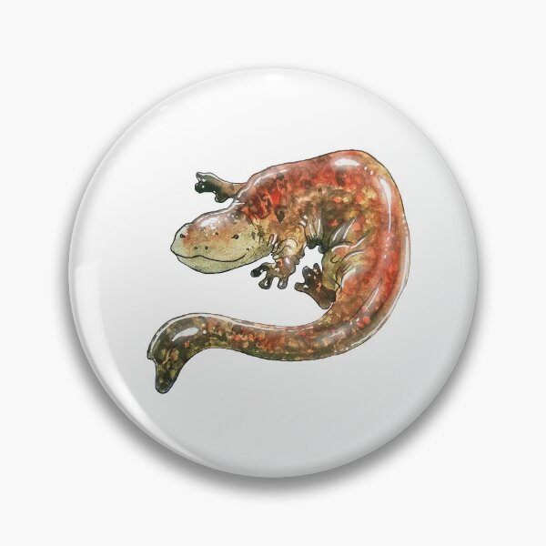 Artikelvorschau, Aquarell Hellbender Salamander entworfen und verkauft von eleary.