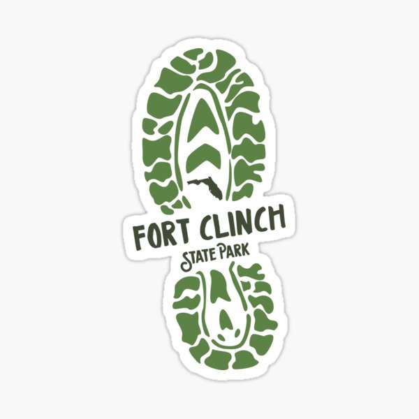 Item preview, Fort Clinch State Park Florida, FL Hiking Boot Print designed and sold by palmettodigital.
