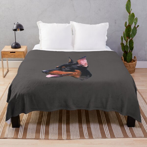 Item preview, Miniature Pinscher Black and Tan Cute Puppy Dog designed and sold by ElegantCat.