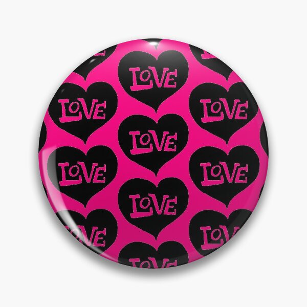 Item preview, Pink Love Heart Pattern designed and sold by Textography1.