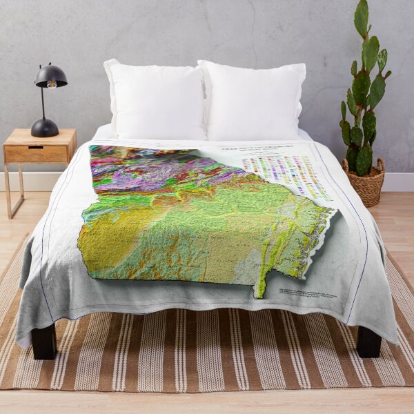 Item preview, 1976 Geological map of Georgia digitally-rendered designed and sold by ThinkAboutMaps.
