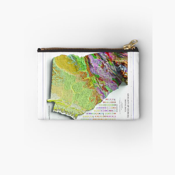 Item preview, 1976 Geological map of Georgia digitally-rendered designed and sold by ThinkAboutMaps.