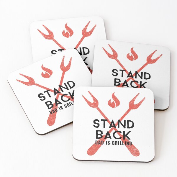 Item preview, Funny BBQ Gift for Dad "Stand Back Dad is Grilling" Vintage design designed and sold by TamGustam.