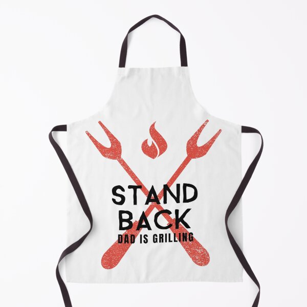 Item preview, Funny BBQ Gift for Dad "Stand Back Dad is Grilling" Vintage design designed and sold by TamGustam.