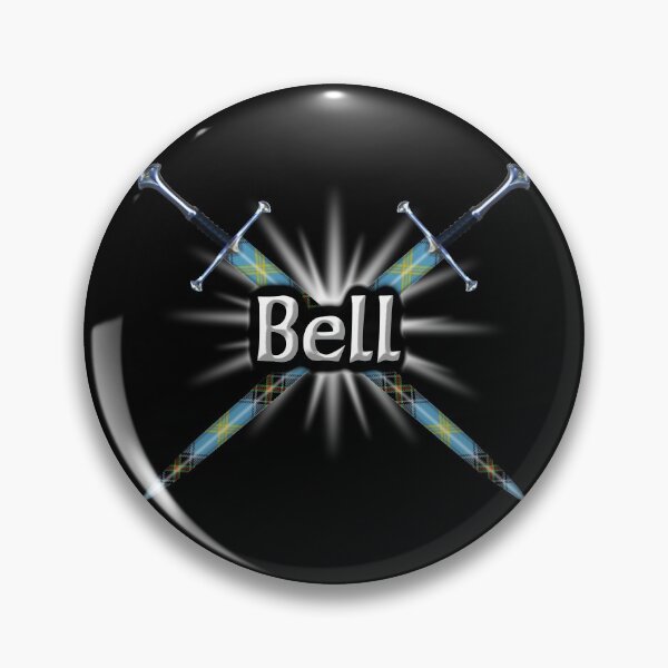 Item preview, Clan Bell Crossed Tartan Swords designed and sold by ScotsMountain.