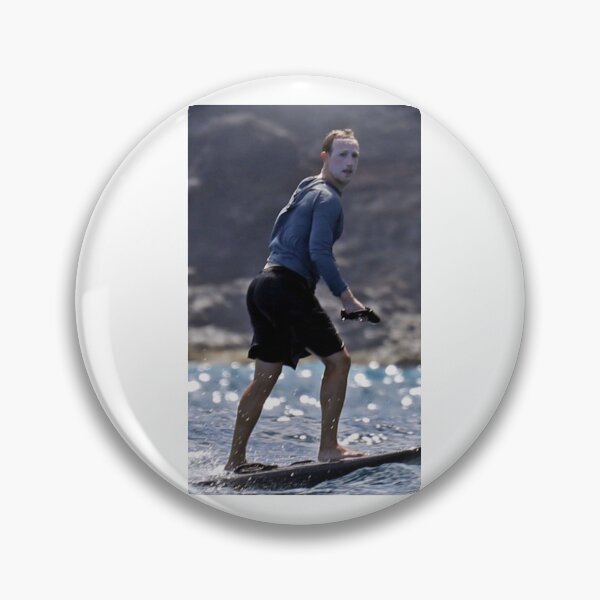 Item preview, Mark Zuckerberg White Face Surfboarding Meme designed and sold by KiyomiShop.