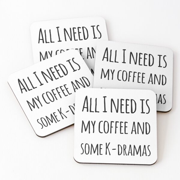 Item preview, All I need is my coffee and some k-dramas designed and sold by Maria N.