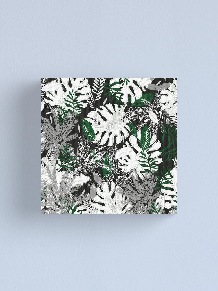Alternate view of White Monstera Canvas Print