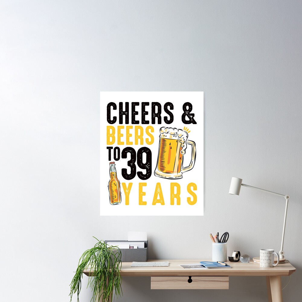 Funny 40 Year Old Beer Drinking Gag Gift, 40th Birthday - Beer Drinkin  Apparel And Gifts - Sticker