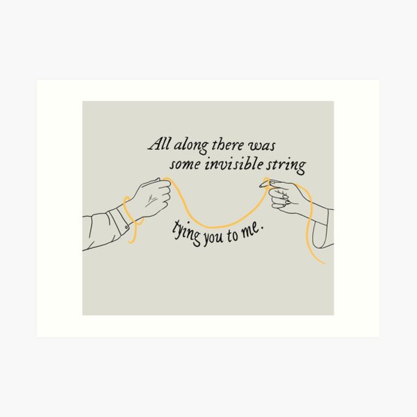 Invisible String Taylor Swift Lyrics Wall Art Poster For Swifties - Ink In  Action
