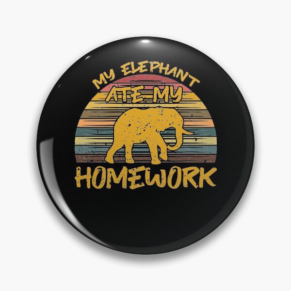 Item preview, My Elephant Ate My Homework designed and sold by sesa10.