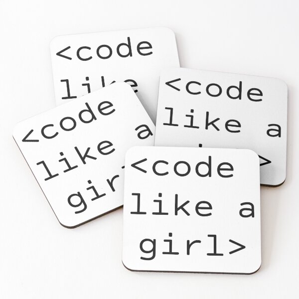 Item preview, Code Like a Girl designed and sold by Inspirationmotivation.