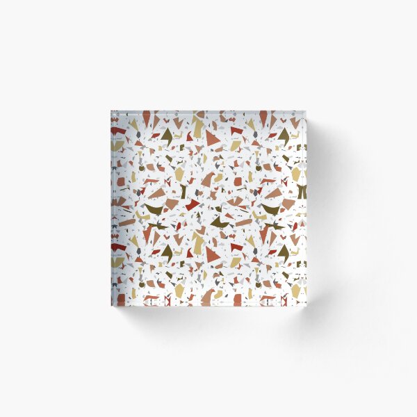 Mash Up Terrazzo Acrylic Block