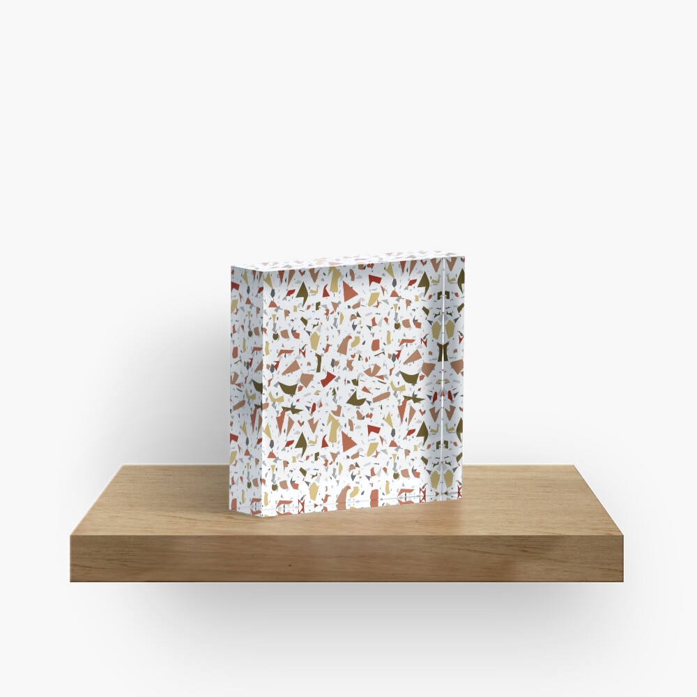 Mash Up Terrazzo Acrylic Block