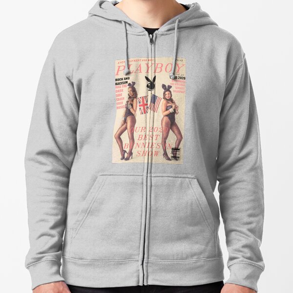 cubierta de playboy personalizada Sudadera con capucha y cremallera