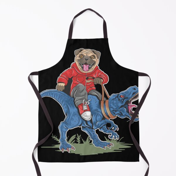 Item preview, pug dog puppy cute riding designed and sold by qzpolo.