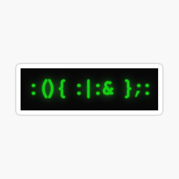 Item preview, fork bomb bright green designed and sold by Starstacks.