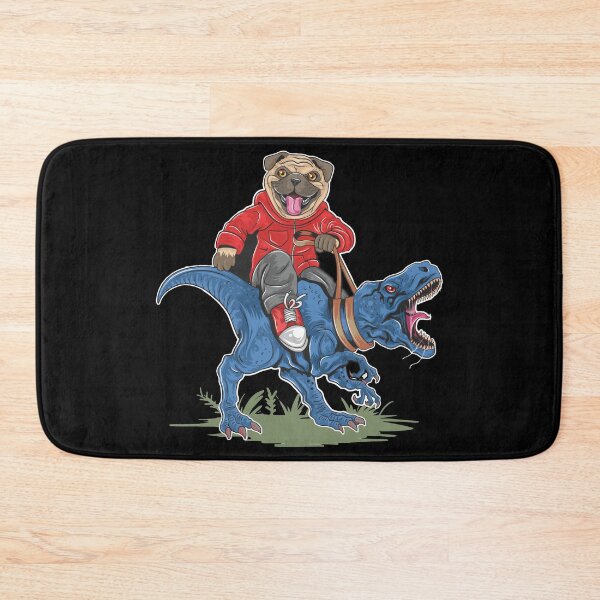 Item preview, pug dog puppy cute riding designed and sold by qzpolo.