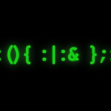 Artwork thumbnail, fork bomb bright green by Starstacks