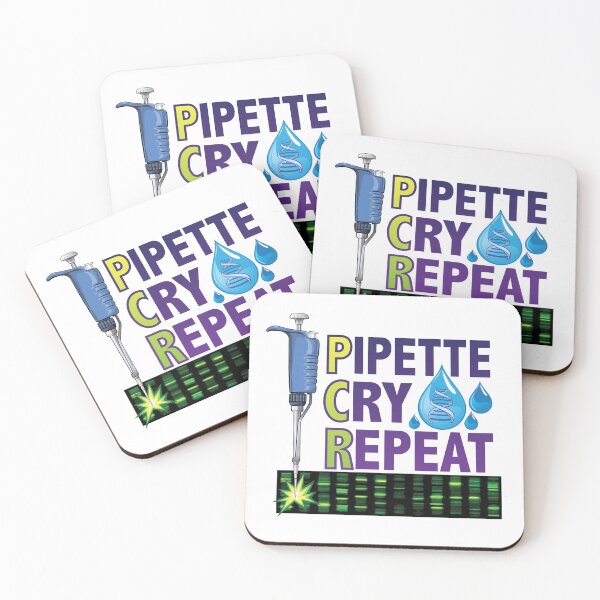 Item preview, Pipette Cry Repeat PCR Design for DNA Biotechnology Lab Scientists Version 2 designed and sold by Zit-Zat-Zot.