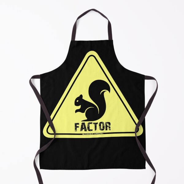 Item preview, Caution Squirrel Factor - Warn everyone. designed and sold by BLACKSUN-SHOP.