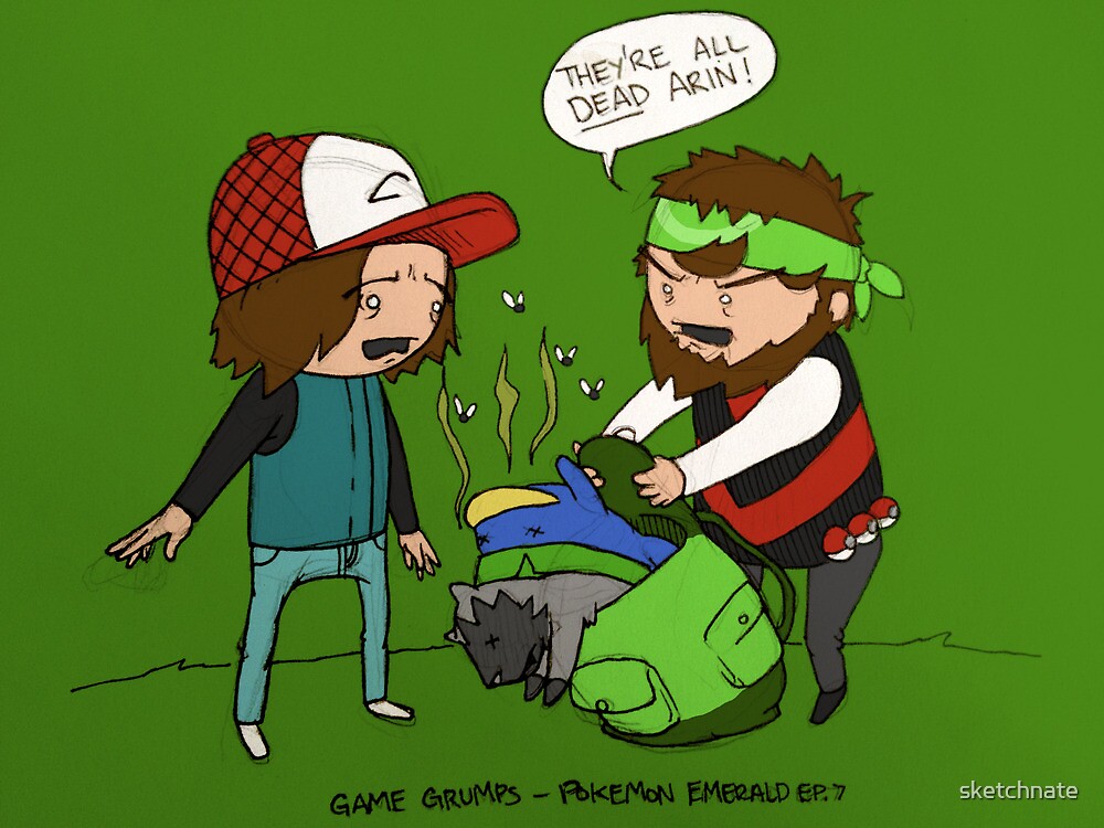 "Game Grumps They're all dead" by sketchnate Redbubble