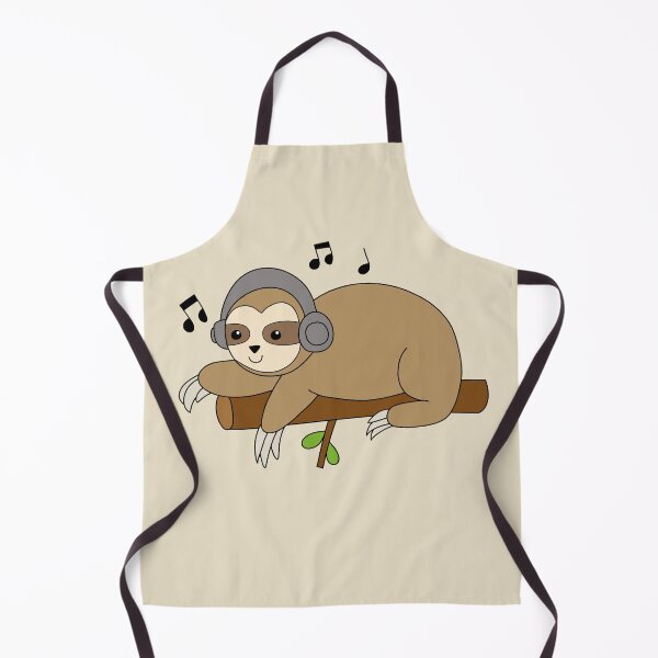Item preview, Sloth with Headphones designed and sold by palaco210.