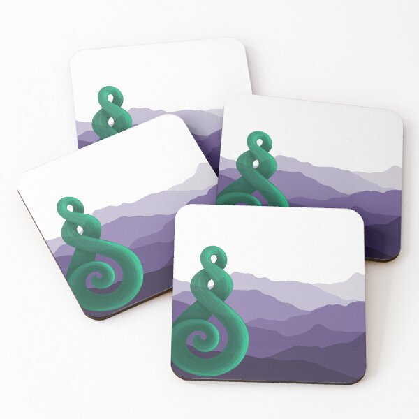 Item preview, Morning Mountains with greenstone twist  designed and sold by Mayakiwi.