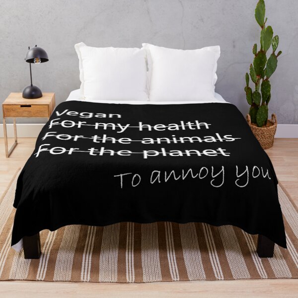 Item preview, Vegan to Annoy You, White text designed and sold by Koalaslifestyle.