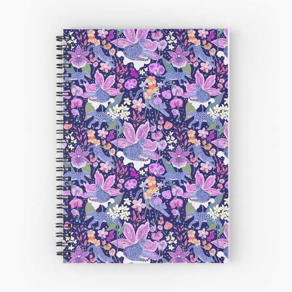 Item preview, Blue Leopards in an Orchid Garden designed and sold by Janet Broxon.