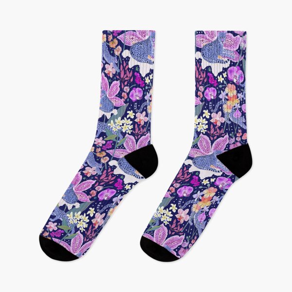 Item preview, Blue Leopards in an Orchid Garden designed and sold by Janet Broxon.