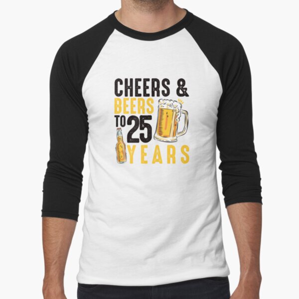 Cheers to 25 Years - Pint Glass for Beer - Gifts for Women & Men - 25t -  bevvee