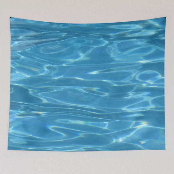 Item preview, Clear blue pool water waves designed and sold by stina-bee.