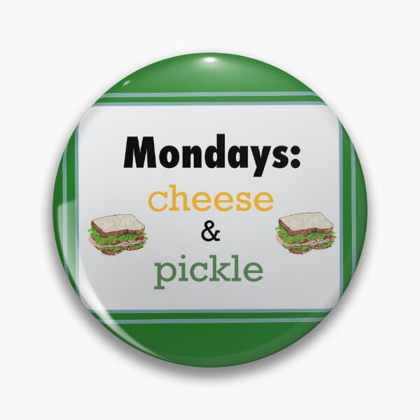 Item preview, Monday Is Cheese And Pickle designed and sold by JaqiW.
