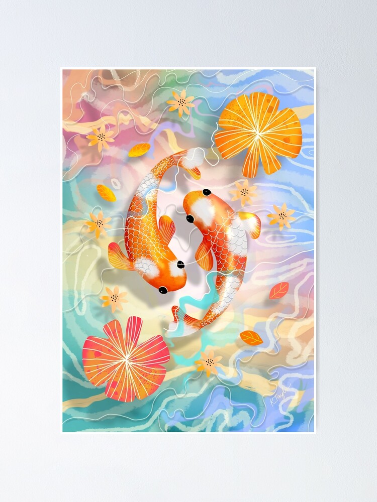 Alternate view of Kaleidoscope Koi Poster