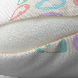 Alternate view of Pastel Leaves Floor Pillow