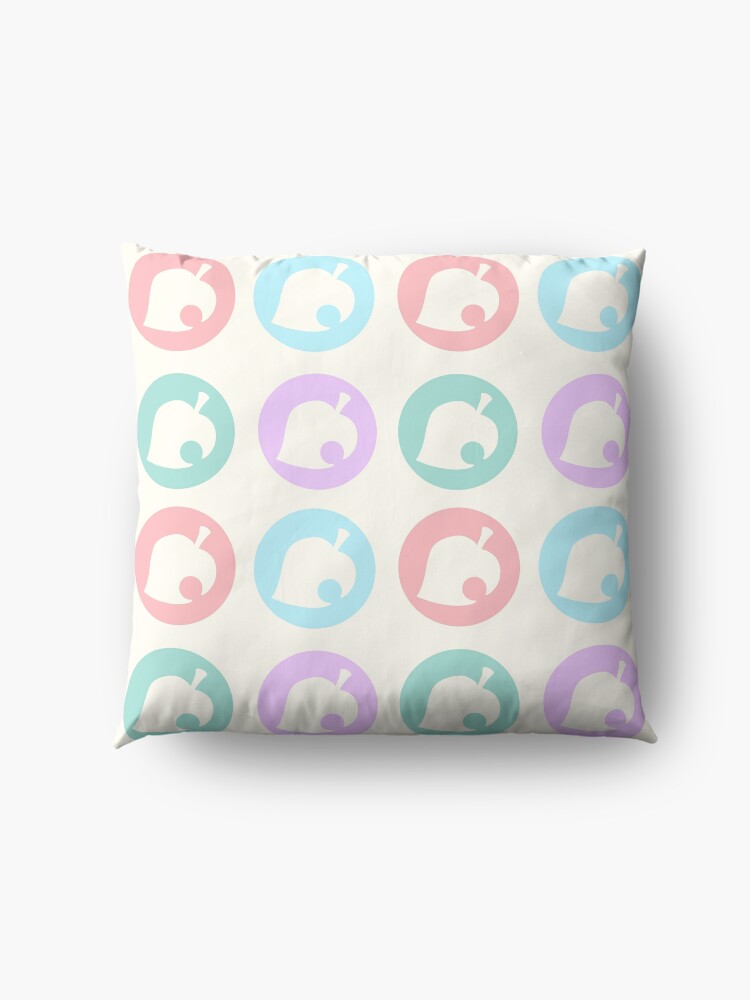 Alternate view of Pastel Leaves Floor Pillow
