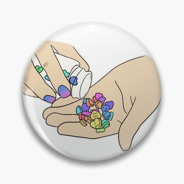 Item preview, Candy hearts pill bottle designed and sold by Kristen Davis.
