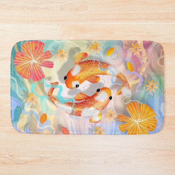 Kaleidoscope Koi Bath Mat