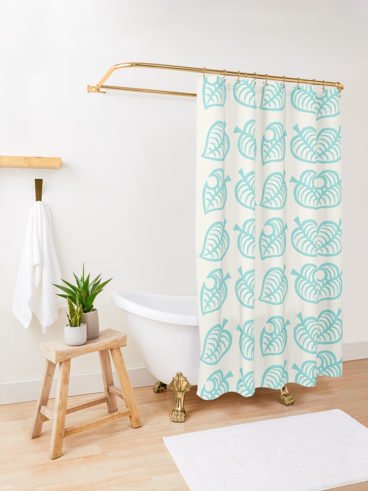 Alternate view of Nook leaves Shower Curtain