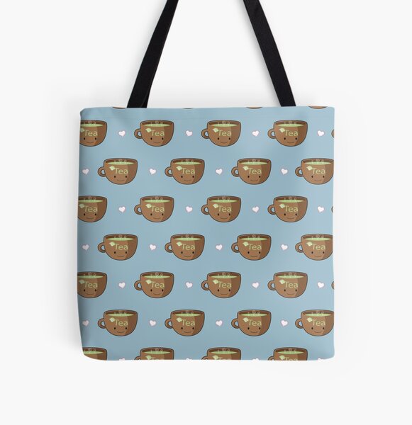 I Love Tea All Over Print Tote Bag