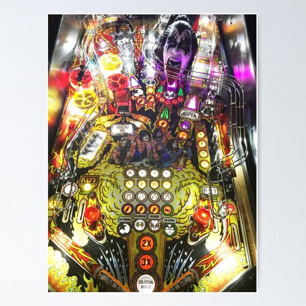 Poster for Sale mit Flipper-Spielfeld von Shrotos Design