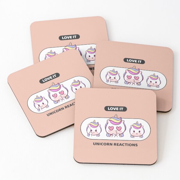 Item preview, LOVE IT | Unicorn Reactions designed and sold by AladdinMktgs.