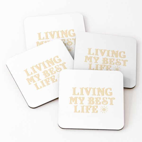 Item preview, living my best life quote designed and sold by Kaleigh W.