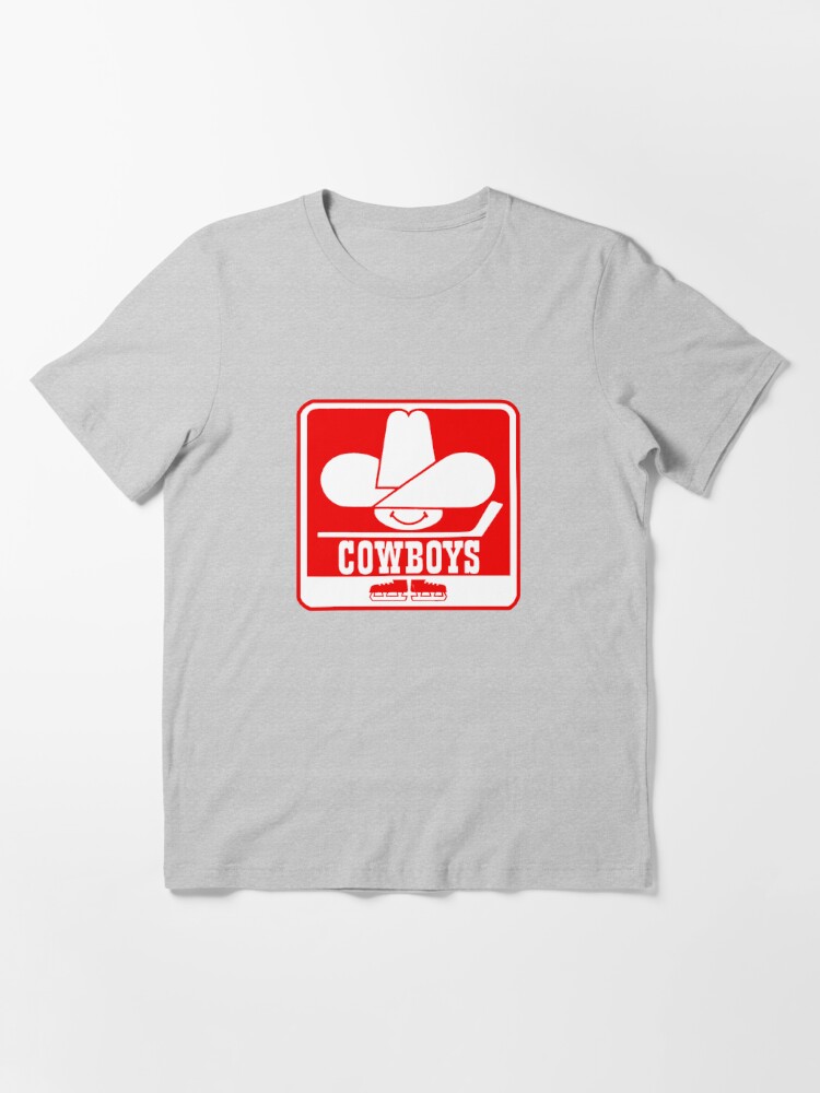 Shop - Calgary Cowboys (WHA) Hockey T-Shirt by Slingshot Hockey