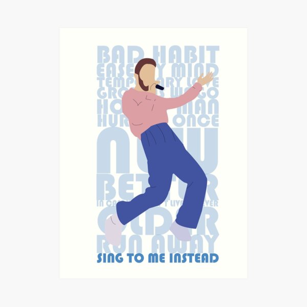 Ben Platt Sing To Me Instead Album Art Art Print