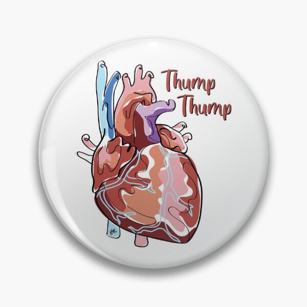 Item preview, Thump Thump | Abstract Heart | Fun Anatomy designed and sold by Karli Mogen.