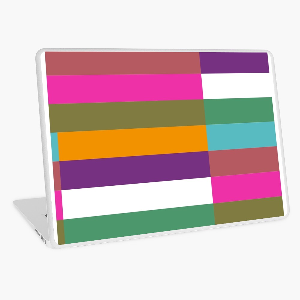 Colour Hue Block Stripes Laptop Skin